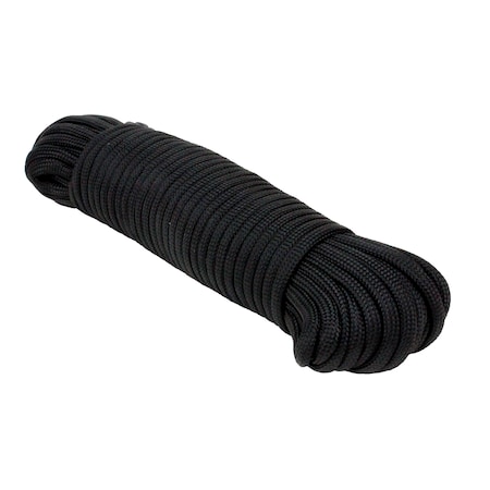 Extreme Max 3008.0459 Black Type III 550 Paracord Commercial Grade - 5/32 X 250'